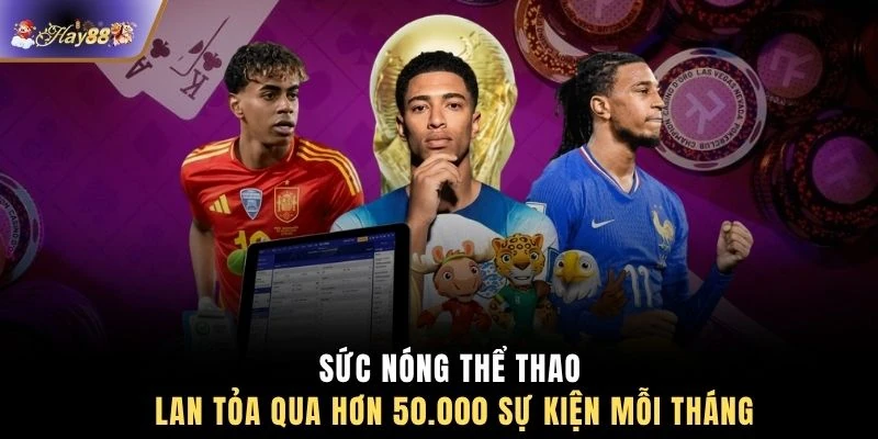 Sức nóng thể thao lan tỏa qua hơn 50.000 sự kiện mỗi tháng